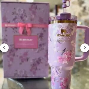 Stanley Pink and Purple Floral Tumbler
